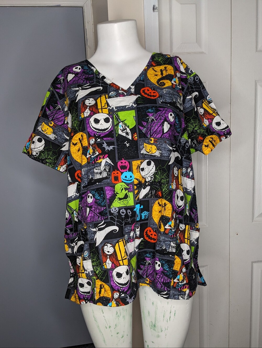 Nightmare Before Christmas Scrub